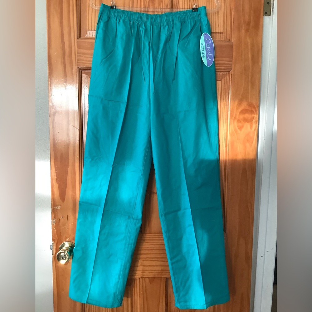 Set of 2 Turquoise Pants Scrubs - Picture 2 of 4